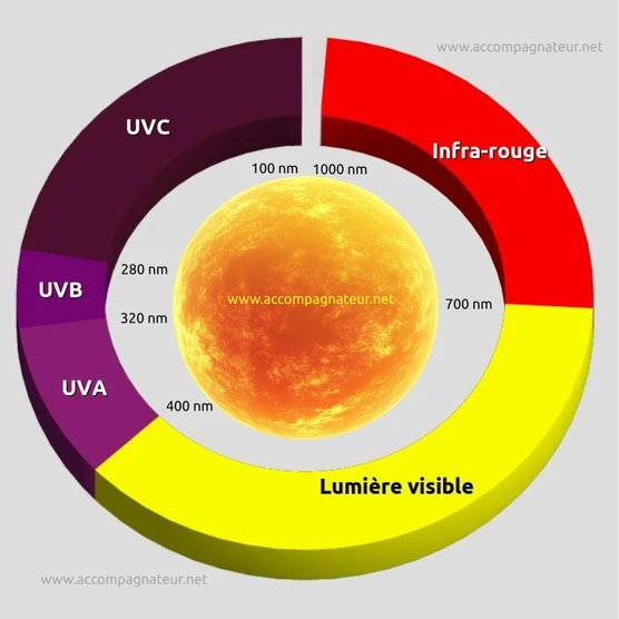 UV et cancers de la peau Rayonnement solaire UV lumière IR