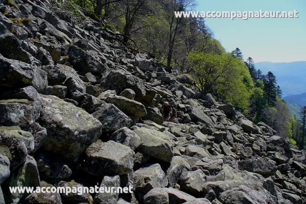 Randonnée Ammelthal Hohneck : moraine sous les Spitzkoepfe Randonnée Ammelthal Hohneck : moraine sous les Spitzkoepfe